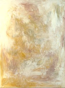 Natalie Vélez. The Place of Hope. 2024. Venetian plaster and Tempera on Canvas. 30x40in